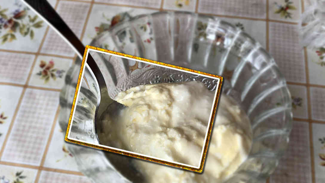 Der frisch gemachte Joghurt aus dem kleinen Bergdorf Momchilovtsi vor der Geschmacksprobe. Foto: BR | Till Rüger