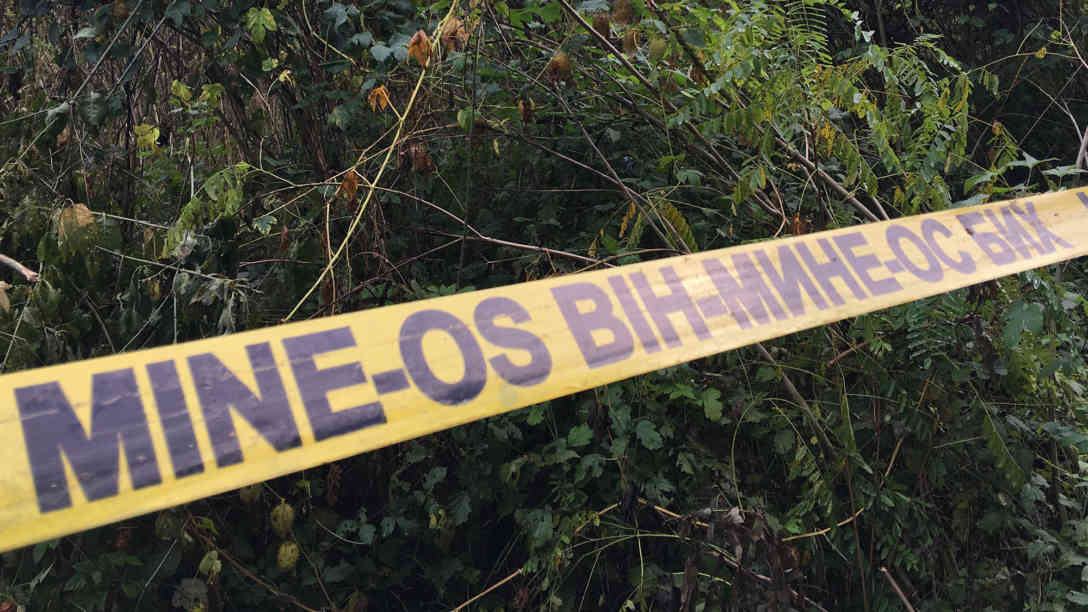 Über 4000 Quadratkilometer Fläche waren in Bosnien-Herzegowina unmittelbar nach Kriegsende im Jahr 1995 mit Minen verseucht. Heute sind es immer noch über 1000 Quadratkilometer. Foto: BR | Michael Mandlik