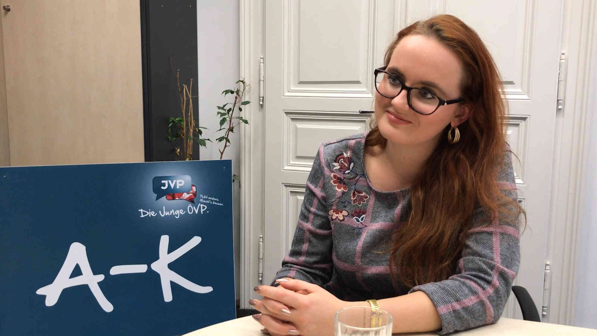 Laura Sachslehner Generalserekretaerin JVP Foto: BR | Videostandbild