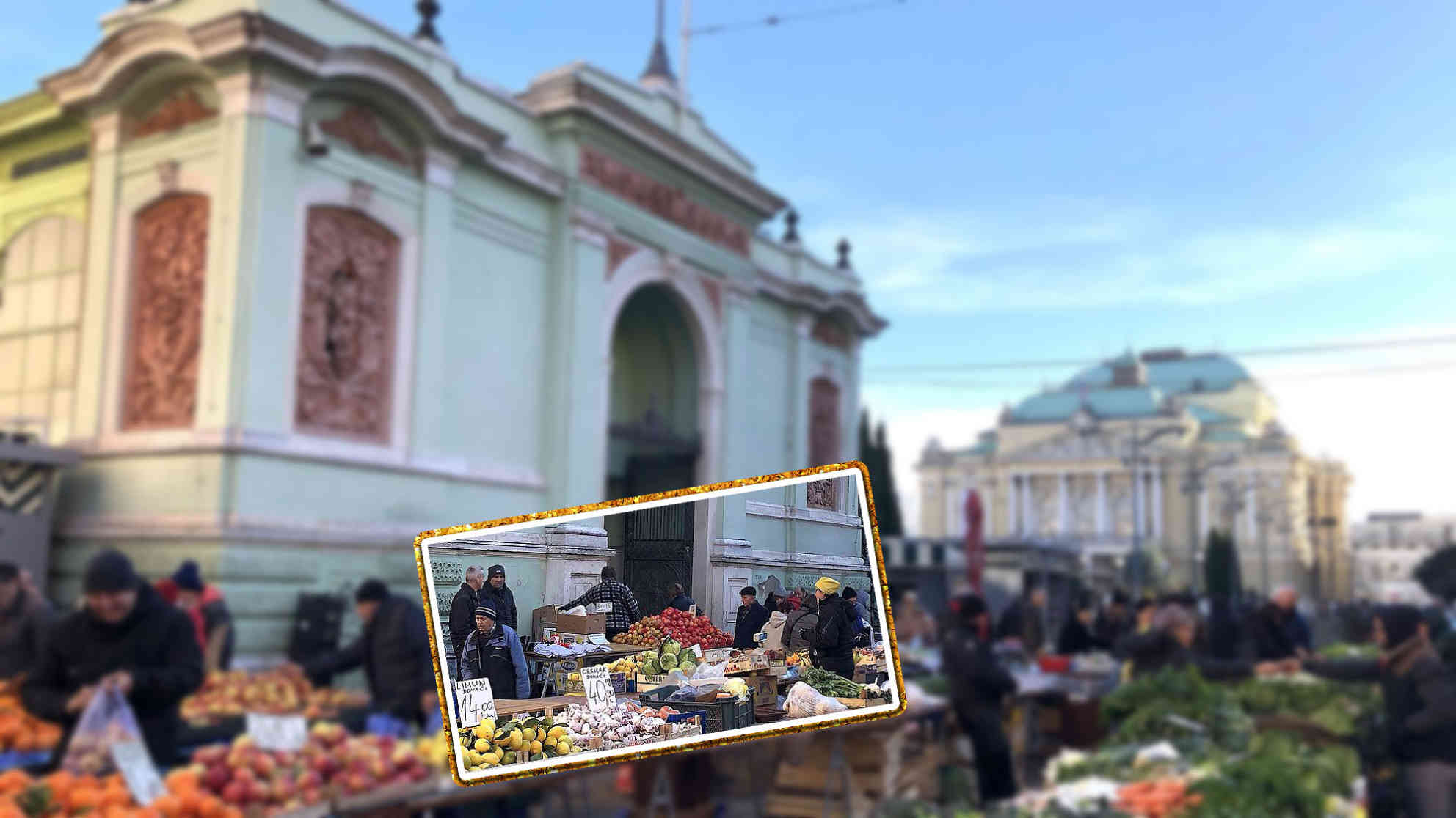 Der Markt von Rijeka mit seinen Jugendstilhallen liegt direkt vor dem Nationaltheater der Stadt - alle Gebäude stammen aus der Jahrhundertwende. Das ganze Marktviertel steht quasi auf dem Meeresgrund, der 1825 aufgeschüttet wurde. Foto: BR | Gordan Godec