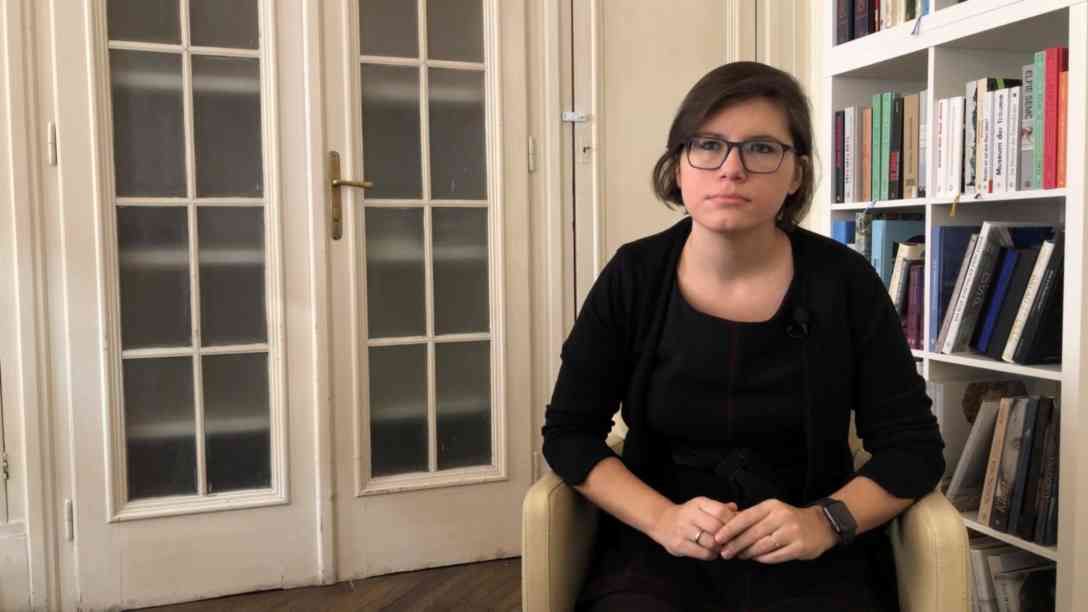 Ingrid Brodnik im Interview Foto: Videostandbild ARD-Studio Wien