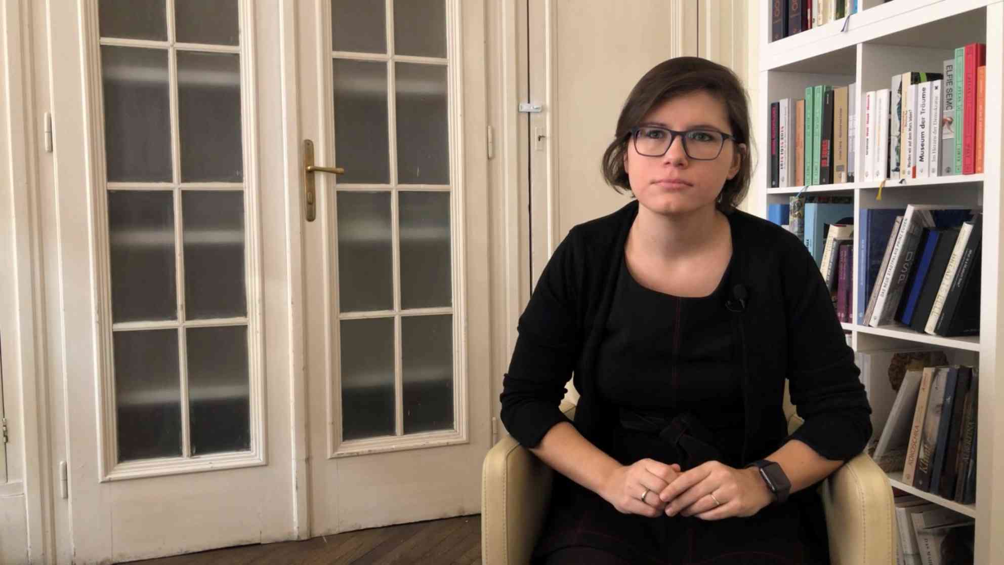 Ingrid Brodnik im Interview Foto: Videostandbild ARD-Studio Wien