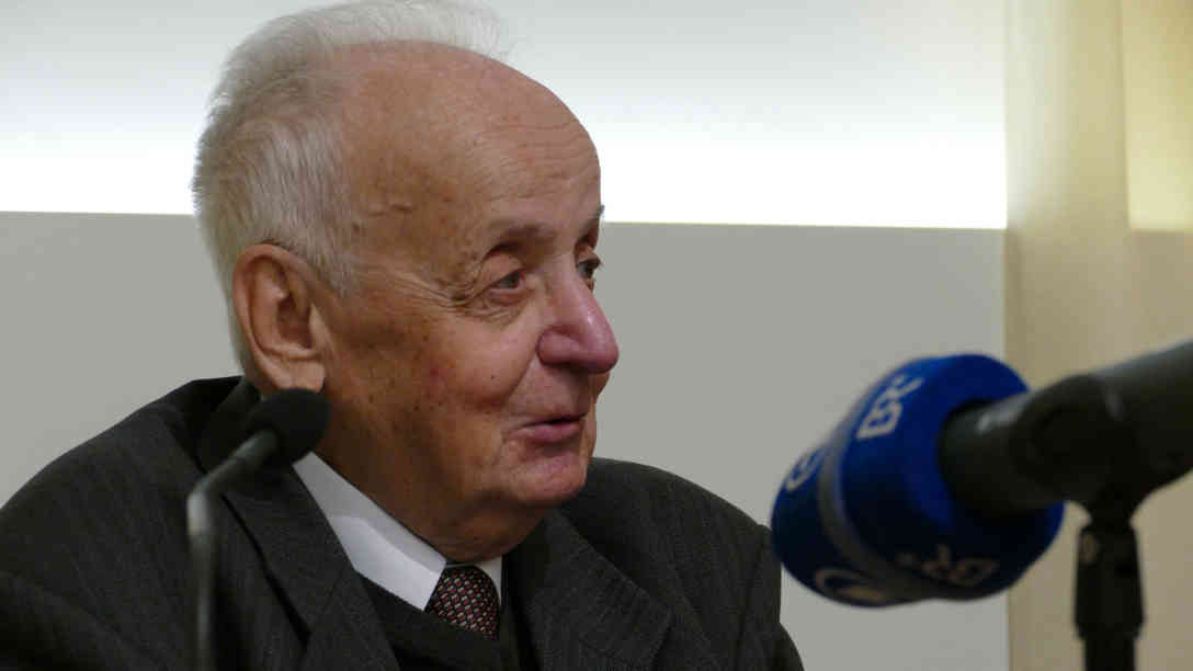 In der Österreichischen Gesellschaft für Literatur in Wien stellte Ivan Ivanji Ende Januar den „Tod in Monte Carlo“ vor, seinen neuen Roman. Foto: BR | Karin Straka