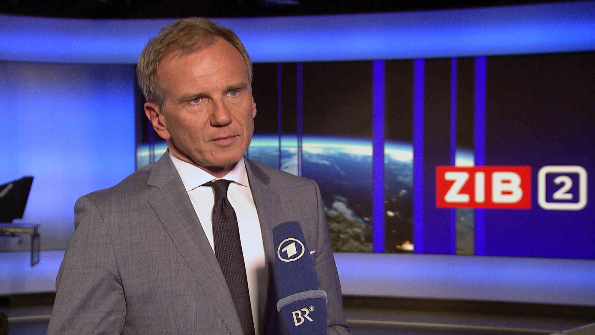 ORF-Moderator Armin Wolf im ARD-Interview. Foto: BR | Videostandbild