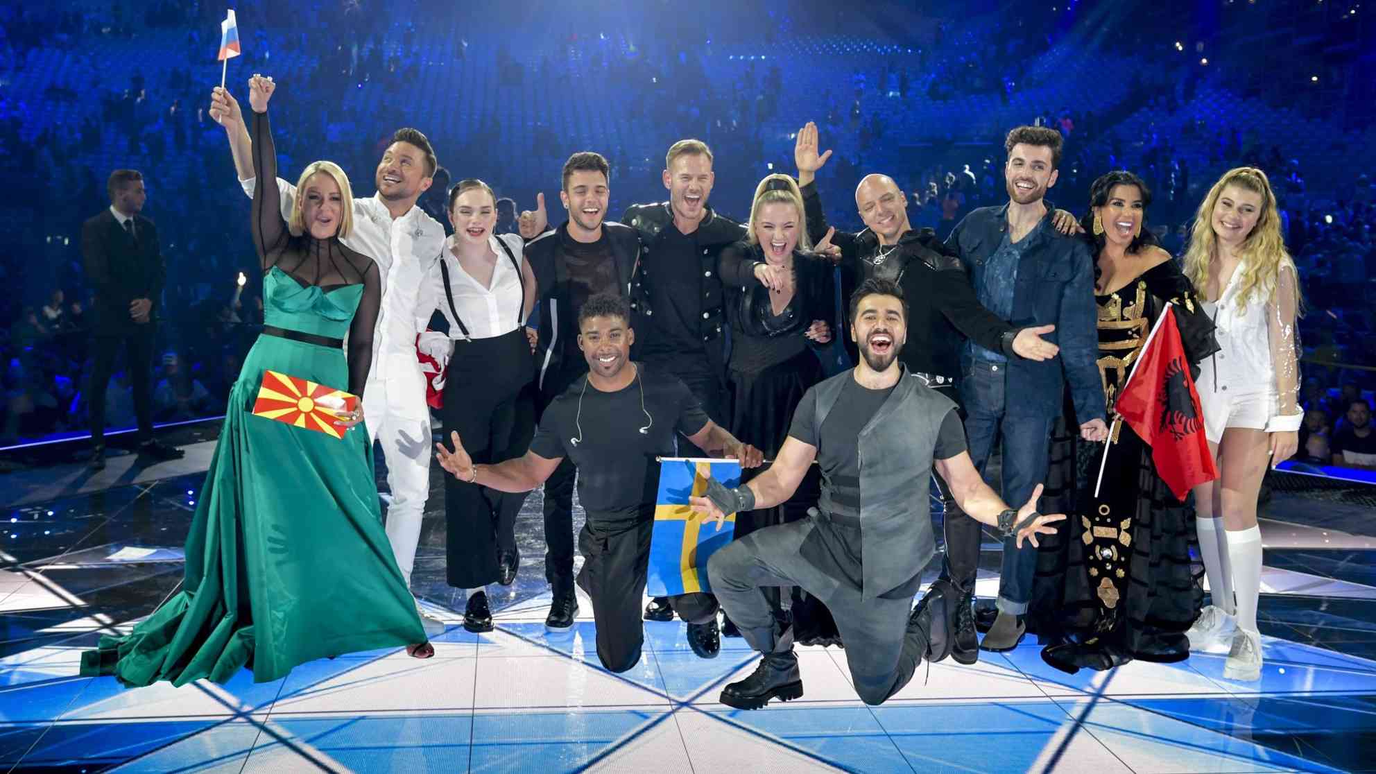 Eurovision Song Contest 2019 - auch Albanien, Nordmazedonien, Serbien und Slowenien haben es geschafft, eines der begehrten Finaltickets zu lösen. Foto: picture alliance | TT NEWS AGENCY