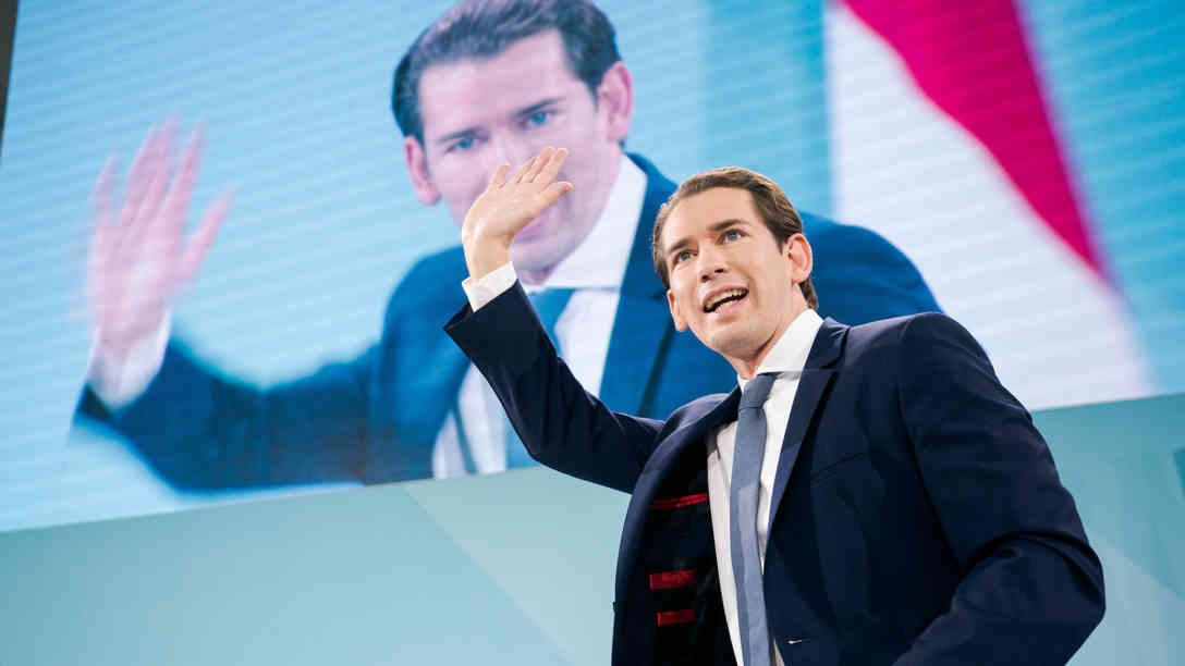 Sebastian Kurz, Spitzenkandidat der bei der Nationalratswahlen siegreichen ÖVP . Foto: picture alliance/APA/picturedesk.com