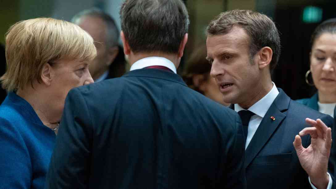 Mit seinem Veto verhindert der französischen Staatspräsidenten Emanuel Macron die versprochenen Aufnahme der Beitrittsverhandlungen mit Albanien und Nordmazedonien. Foto: picture-alliance | Pool Christophe Licoppe-BELGA | dpa