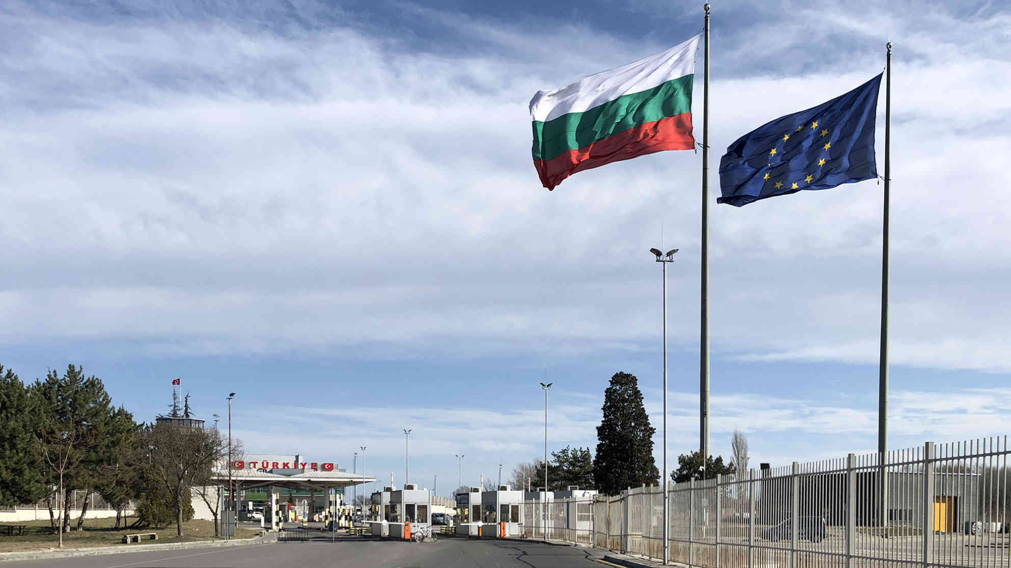 Der bulgarische Grenzübergang „Kapitan Andreevo“ an der bulgarisch-türkischen Grenze ist heute menschenleer. Foto: BR | Ekaterina Popova
