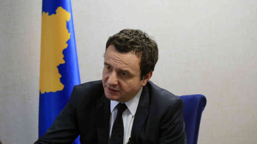 Kosovos Premierminister Albin Kurti. Foto: BR | Besnik Hamiti