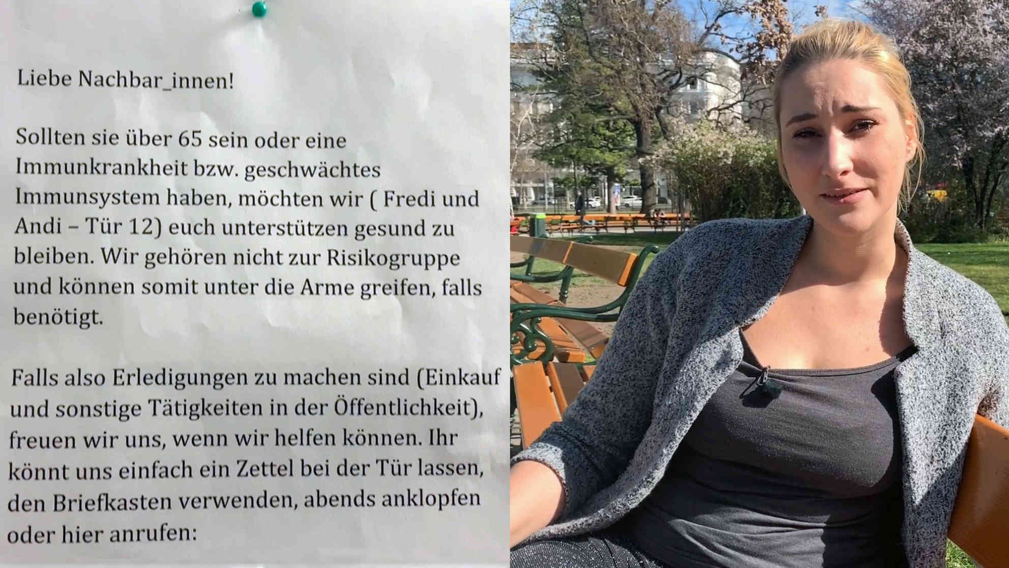 Frederika Ferkova aus Wien hatte die Idee zur #nachbarschaftschallenge. Foto: BR | Vera Gasber