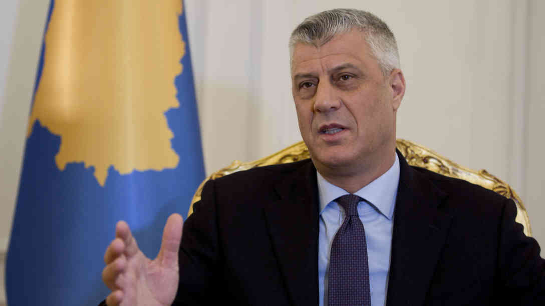 Kosovos President Hashim Thaci. Foto: AP Photo/Visar Kryeziu