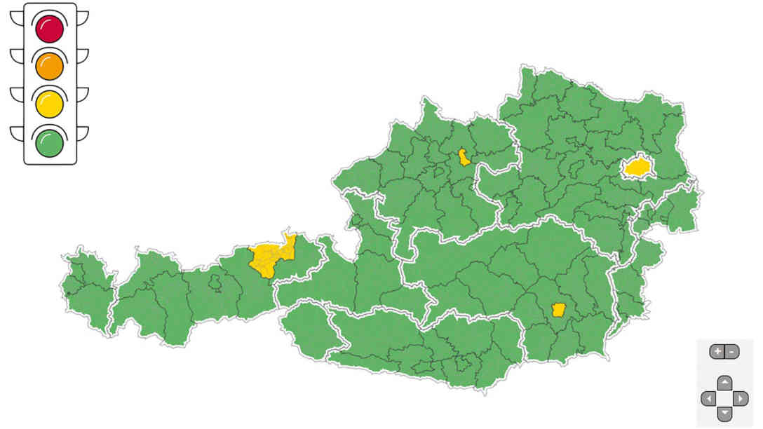 Screenshot: corona-ampel.gv.at