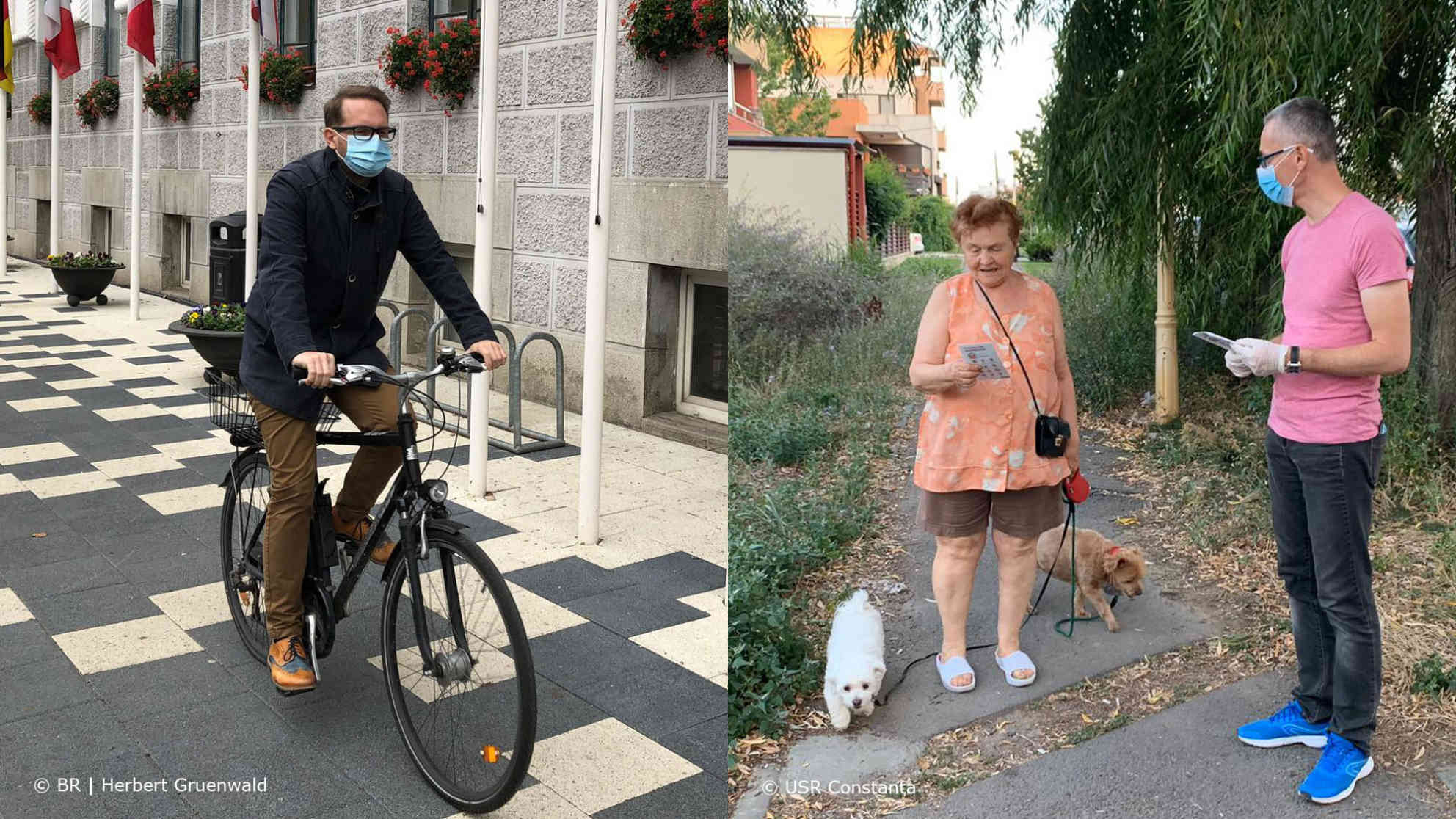 Der Bürgermeister von Temeschwar Dominic Fritz (li) und der neue Justizminister Stelian Ion stehen für einen anderen Politikertypus. Beide gehören der „Union Rettet Rumänien – Plus“ an, die das Land strukturell modernisieren möchte. Foto (li): BR | Herbert Gruenwald, FOTO (re): USR Constanța
